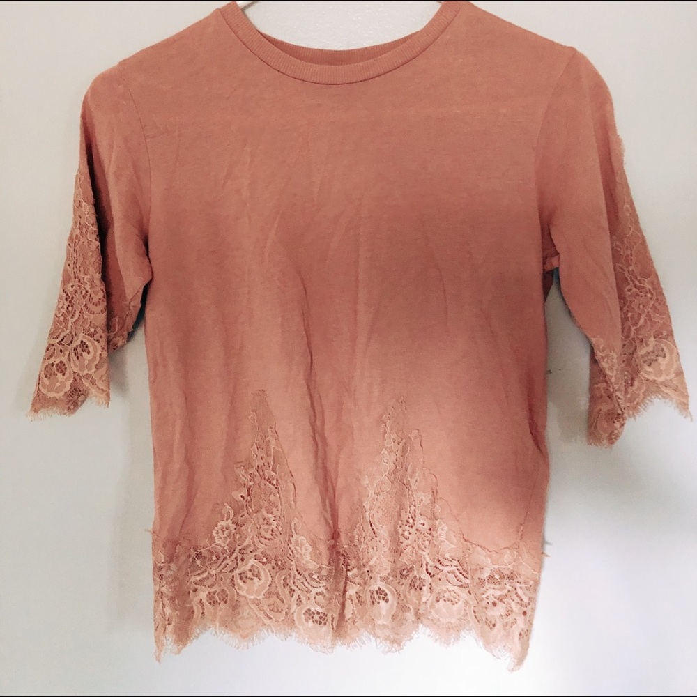 Lace crop top